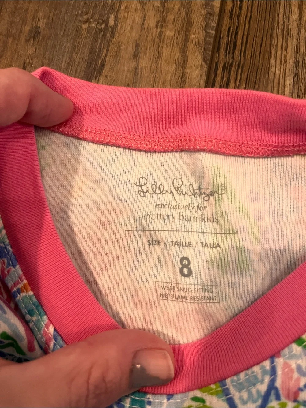 Lilly Pulitzer Girls Tropical Floral Pajama Set in Pink, Blue, Green